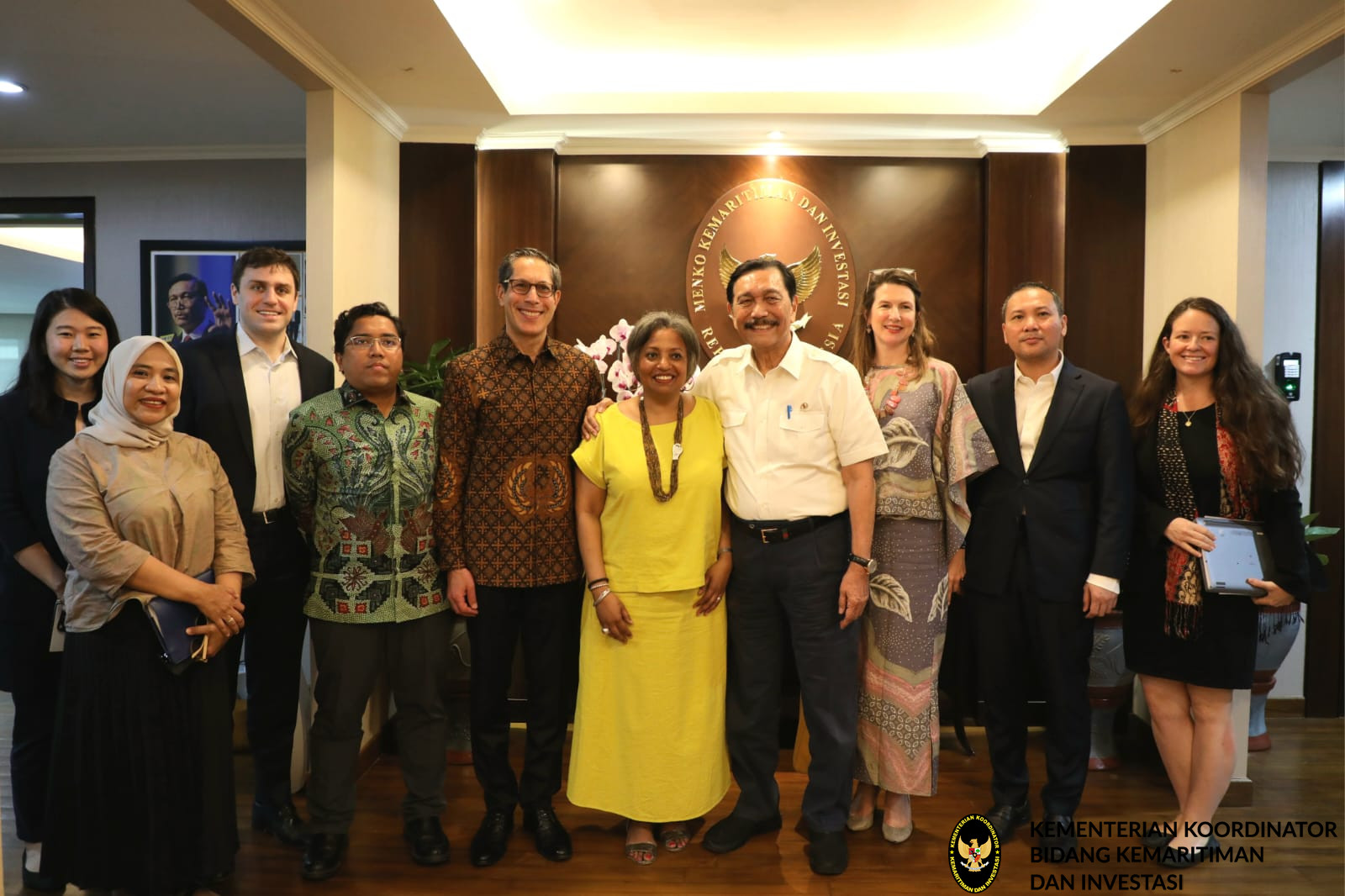 Menko Marves pertemuan dengan Mrs.Alexia Latortue (U.S. Department of the Treasury's Assistant Secretary for International Trade and Development)